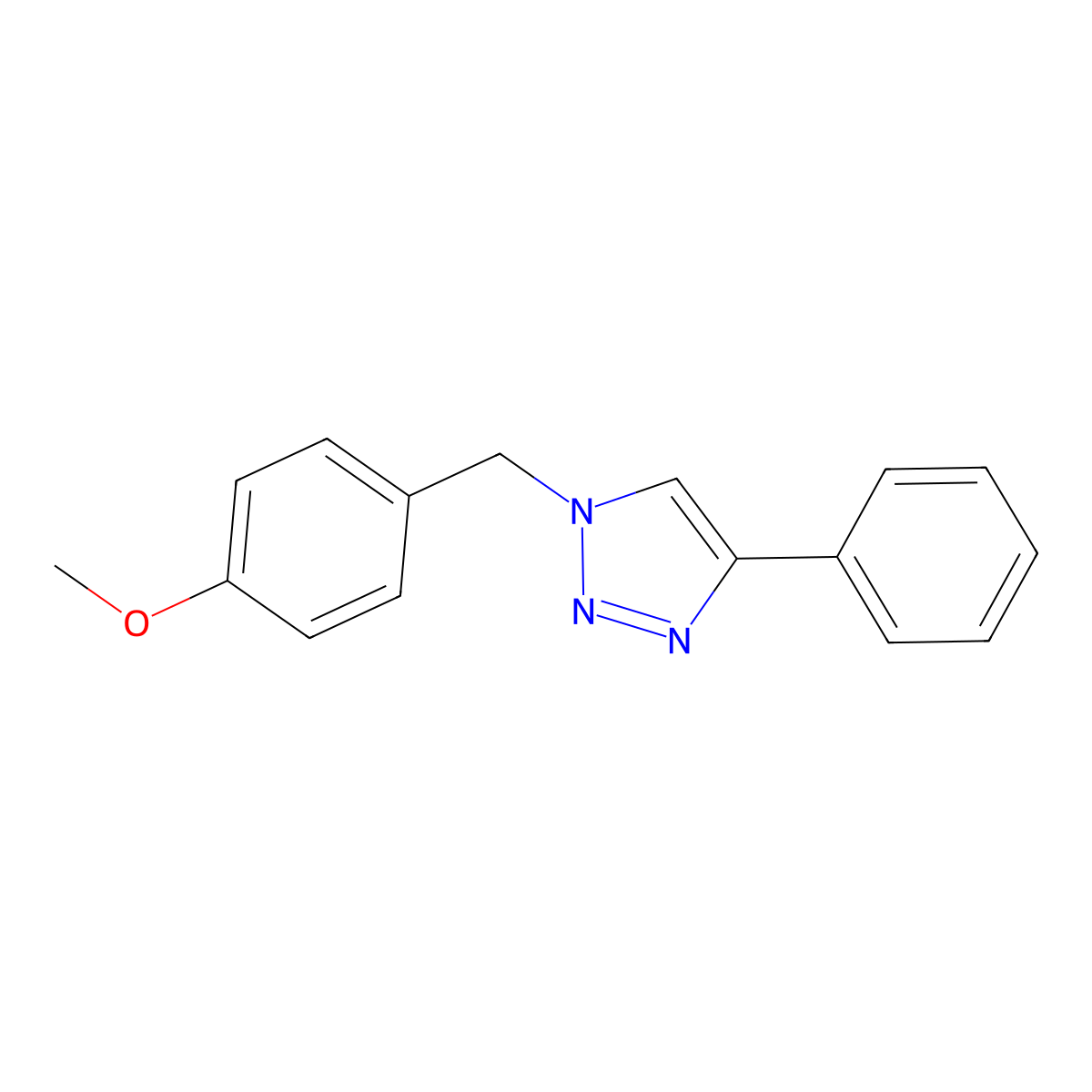 1-(4-Methoxybenzyl)-4-phenyl-1H-1,2,3-triazole molecular structure, CAS 126800-00-8