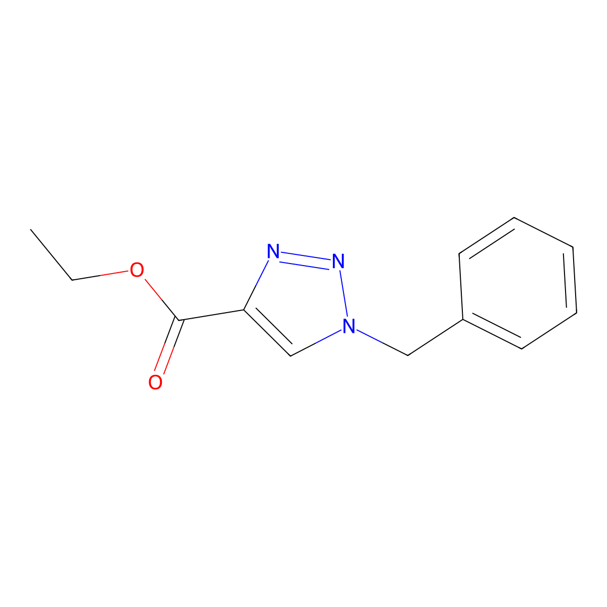 ethyl 1-benzyl-1H-1,2,3-triazole-4-carboxylate molecular structure, CAS 126800-24-6
