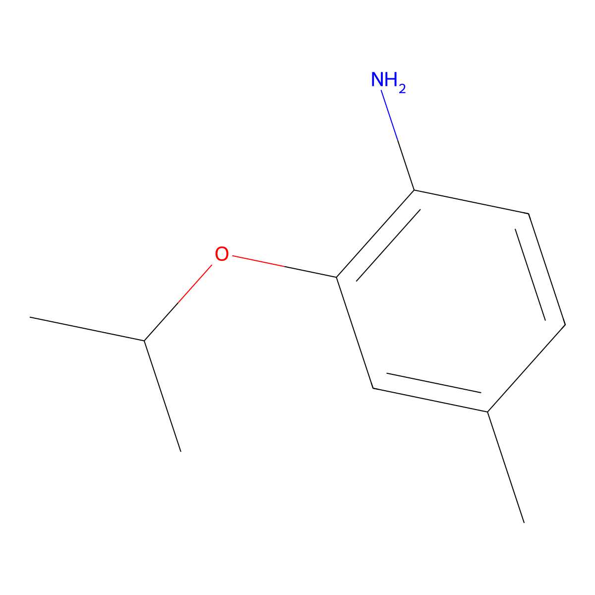 4-Methyl-2-(propan-2-yloxy)aniline molecular structure, CAS 126802-97-9