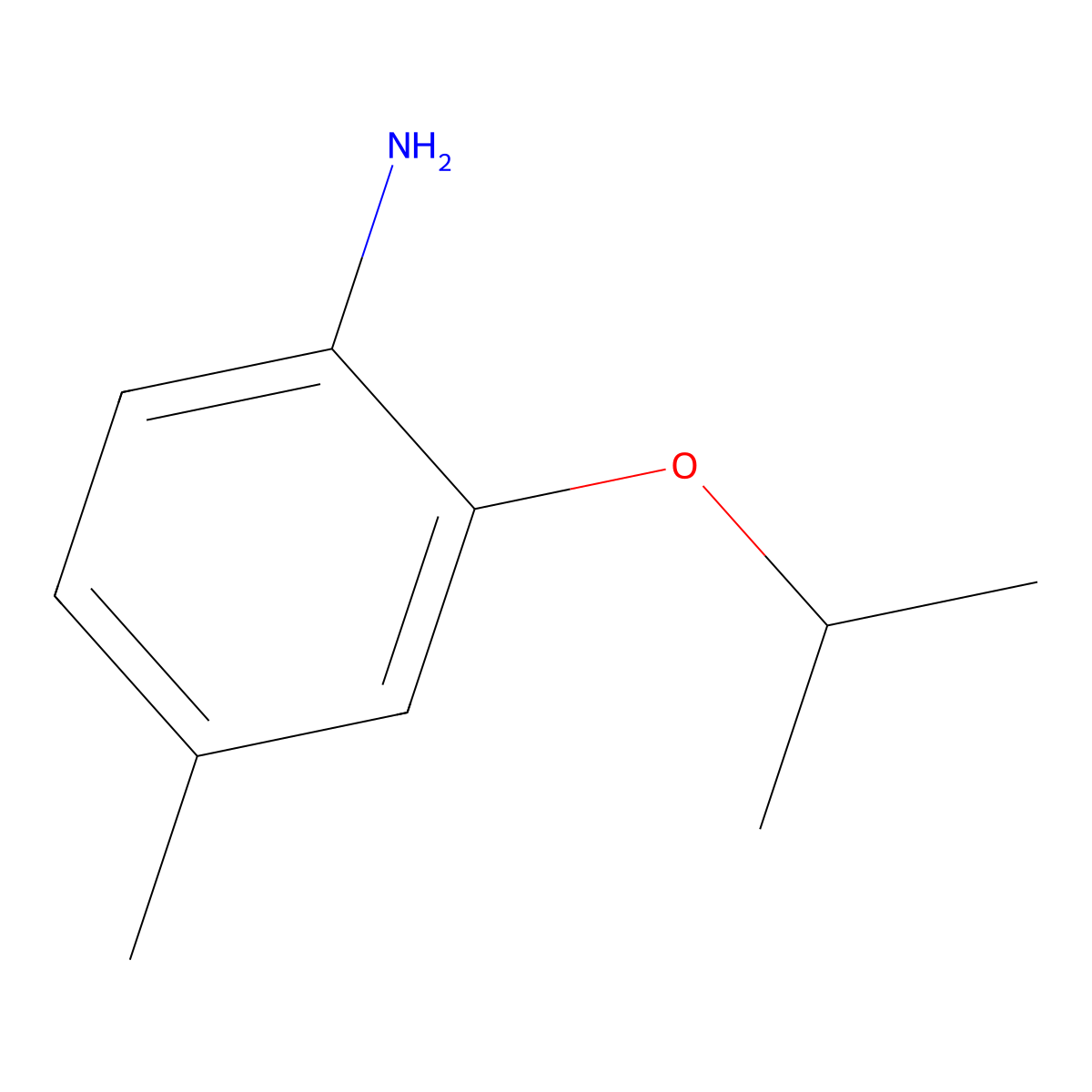 4-Methyl-2-(propan-2-yloxy)aniline molecular structure, CAS 126802-97-9