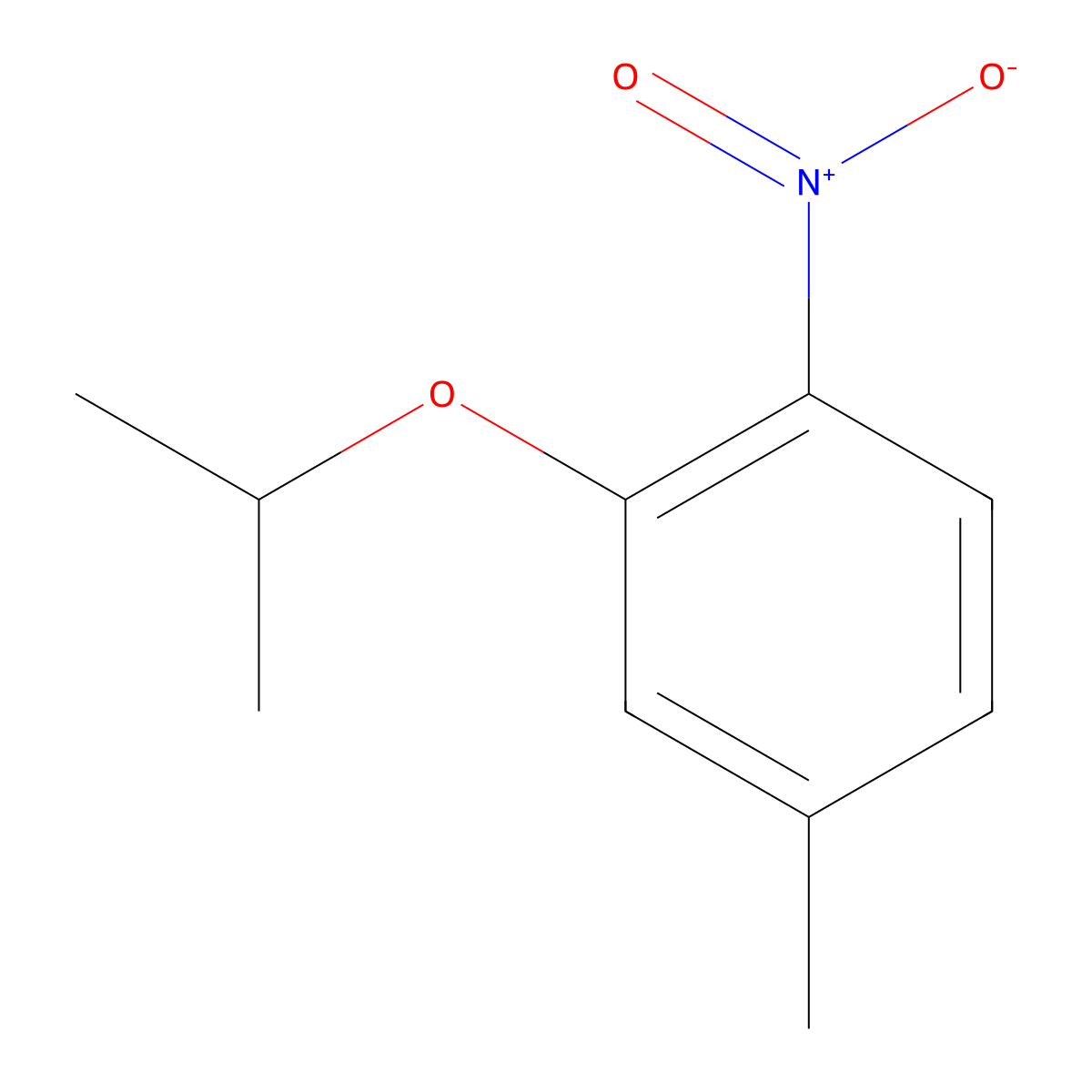 3-Isopropoxy-4-nitrotoluene molecular structure, CAS 126802-98-0