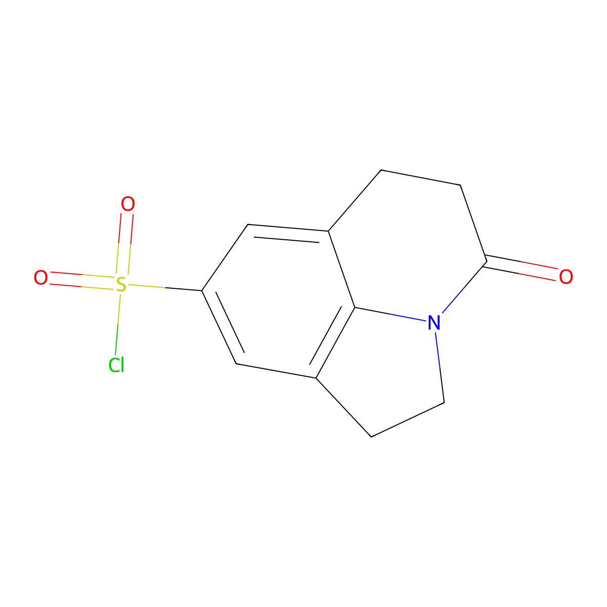 11-Oxo-1-azatricyclo(6.3.1.0,4,12)dodeca-4(12),5,7-triene-6-sulfonyl chloride molecular structure, CAS 1268026-52-3