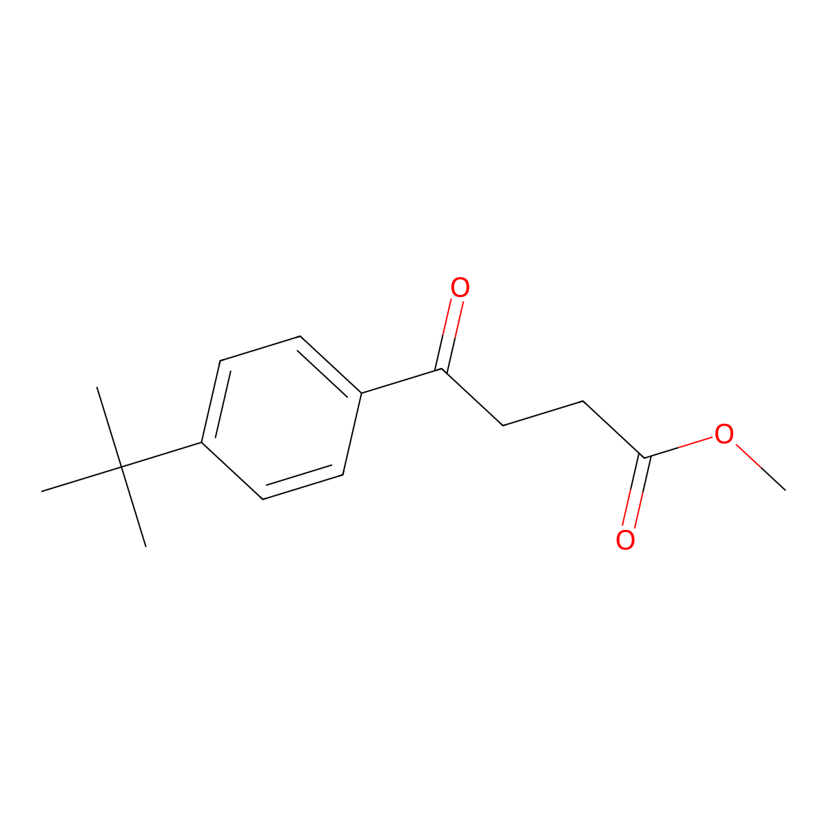 Methyl 4-(4-tert-butylphenyl)-4-oxobutyrate molecular structure, CAS 1268027-47-9