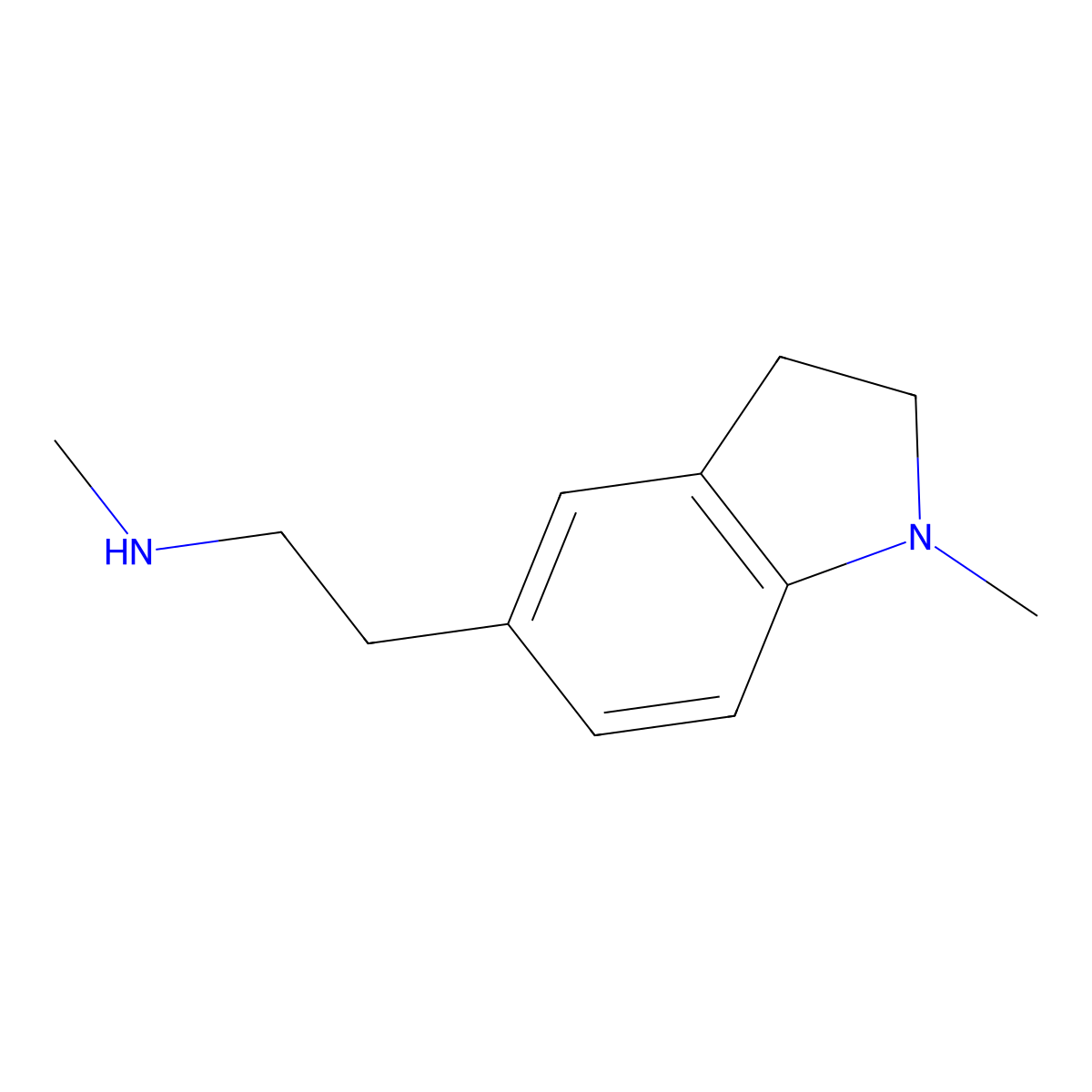 n-Methyl-2-(1-methylindolin-5-yl)ethan-1-amine molecular structure, CAS 1268033-61-9
