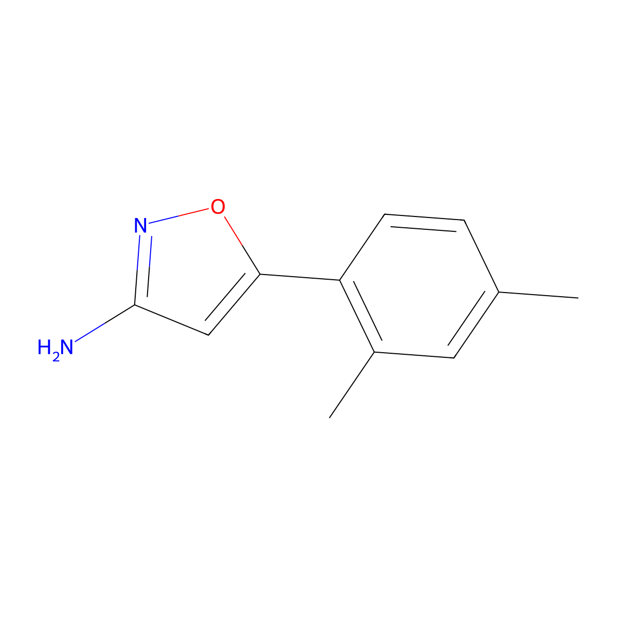 5-(2,4-Dimethylphenyl)isoxazol-3-amine molecular structure, CAS 1268046-80-5