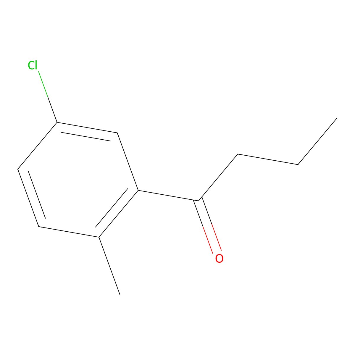3'-Chloro-6'-methylbutyrophenone molecular structure, CAS 1268049-71-3
