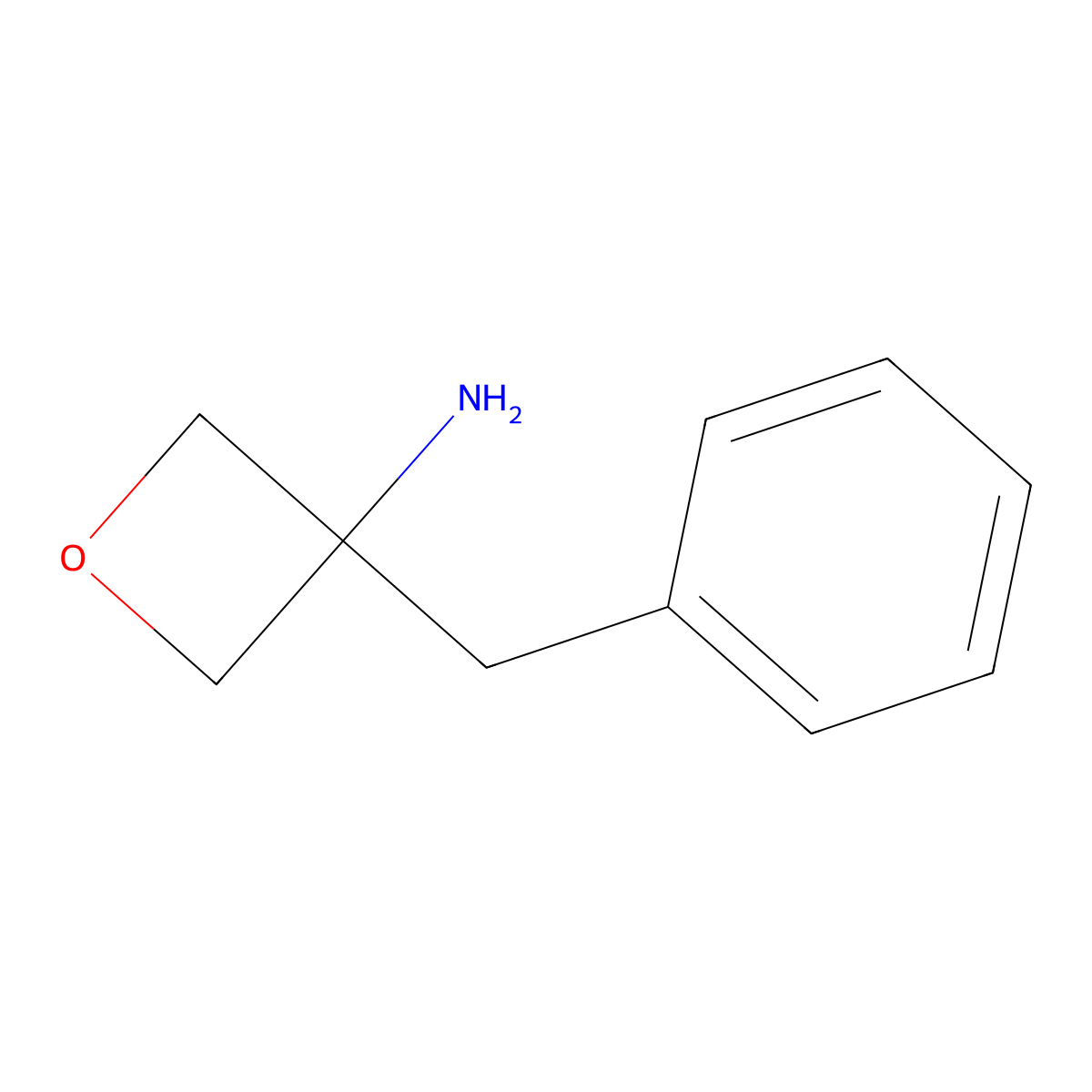 3-Benzyloxetan-3-amine molecular structure, CAS 1268058-28-1