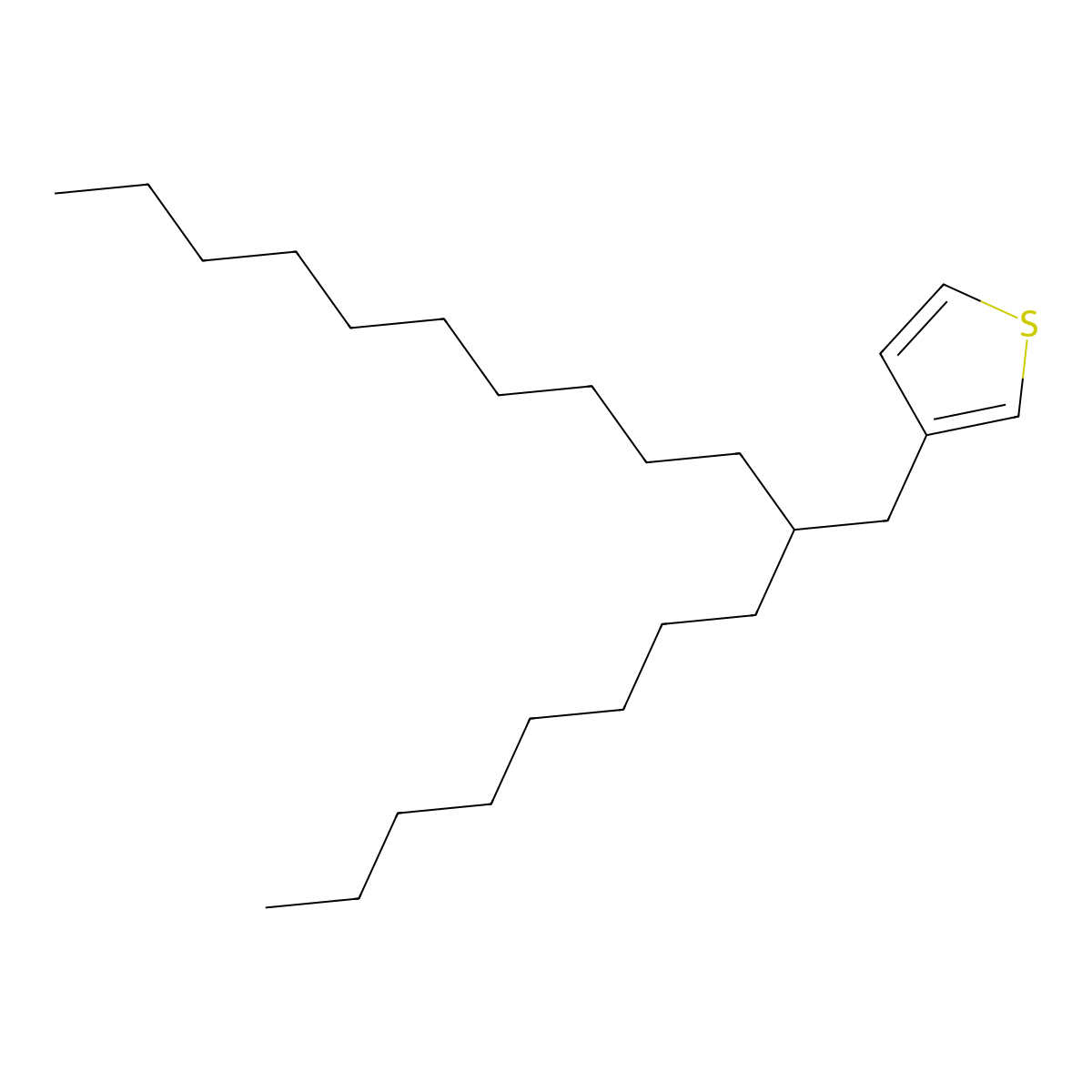 3-(2-Octyldodecyl)thiophene molecular structure, CAS 1268060-76-9