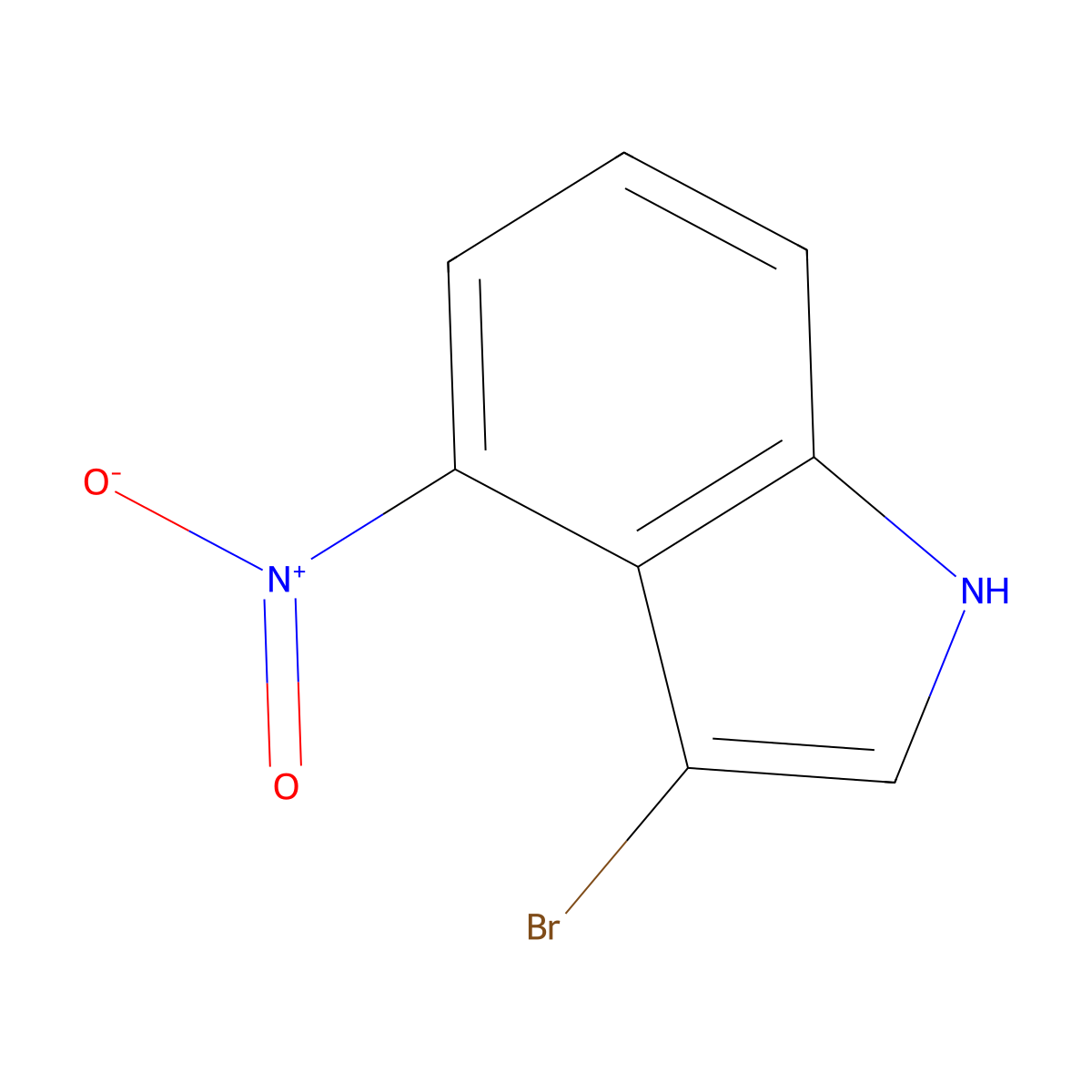 3-Bromo-4-nitro-1H-indole molecular structure, CAS 126807-08-7