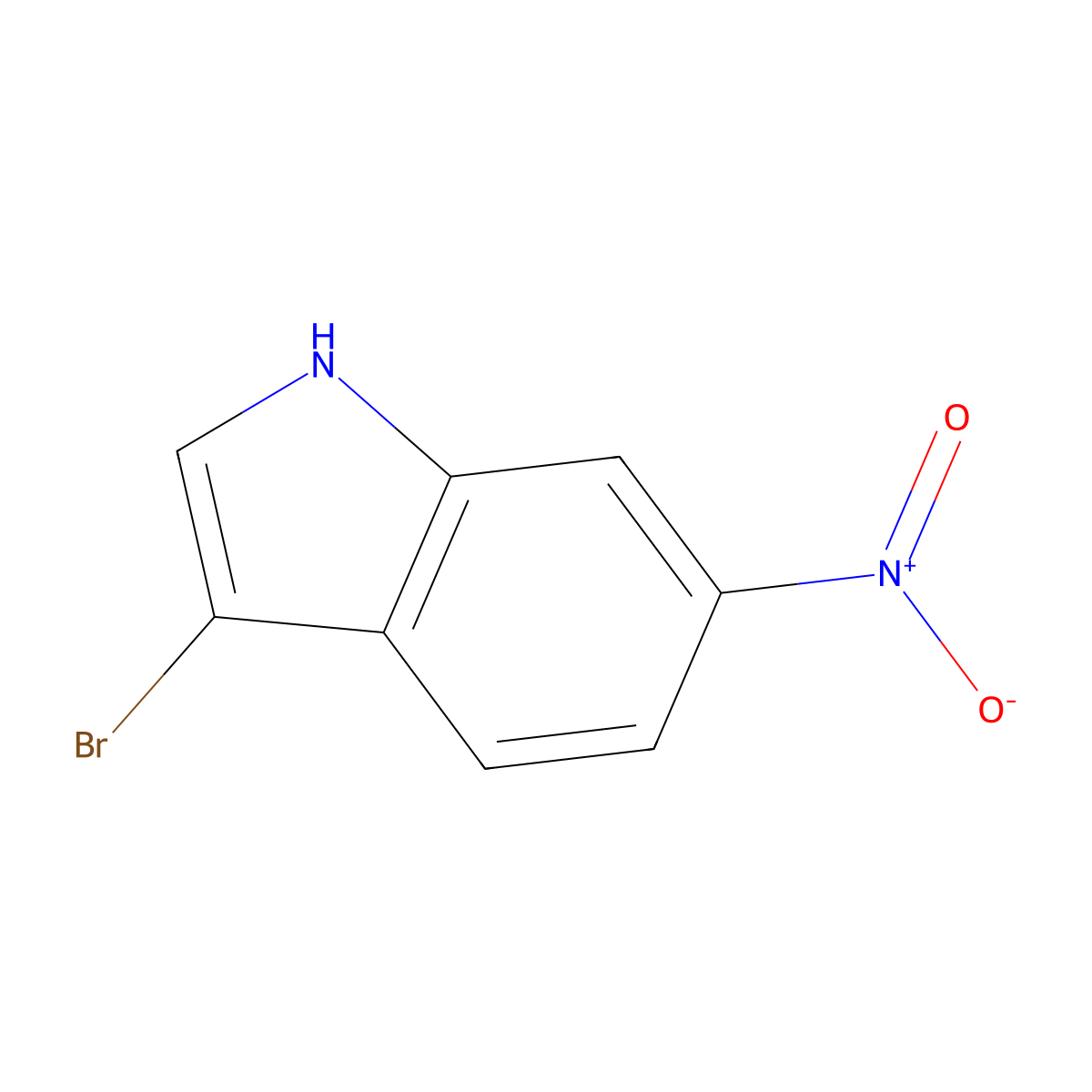 3-Bromo-6-nitro-1H-indole molecular structure, CAS 126807-09-8