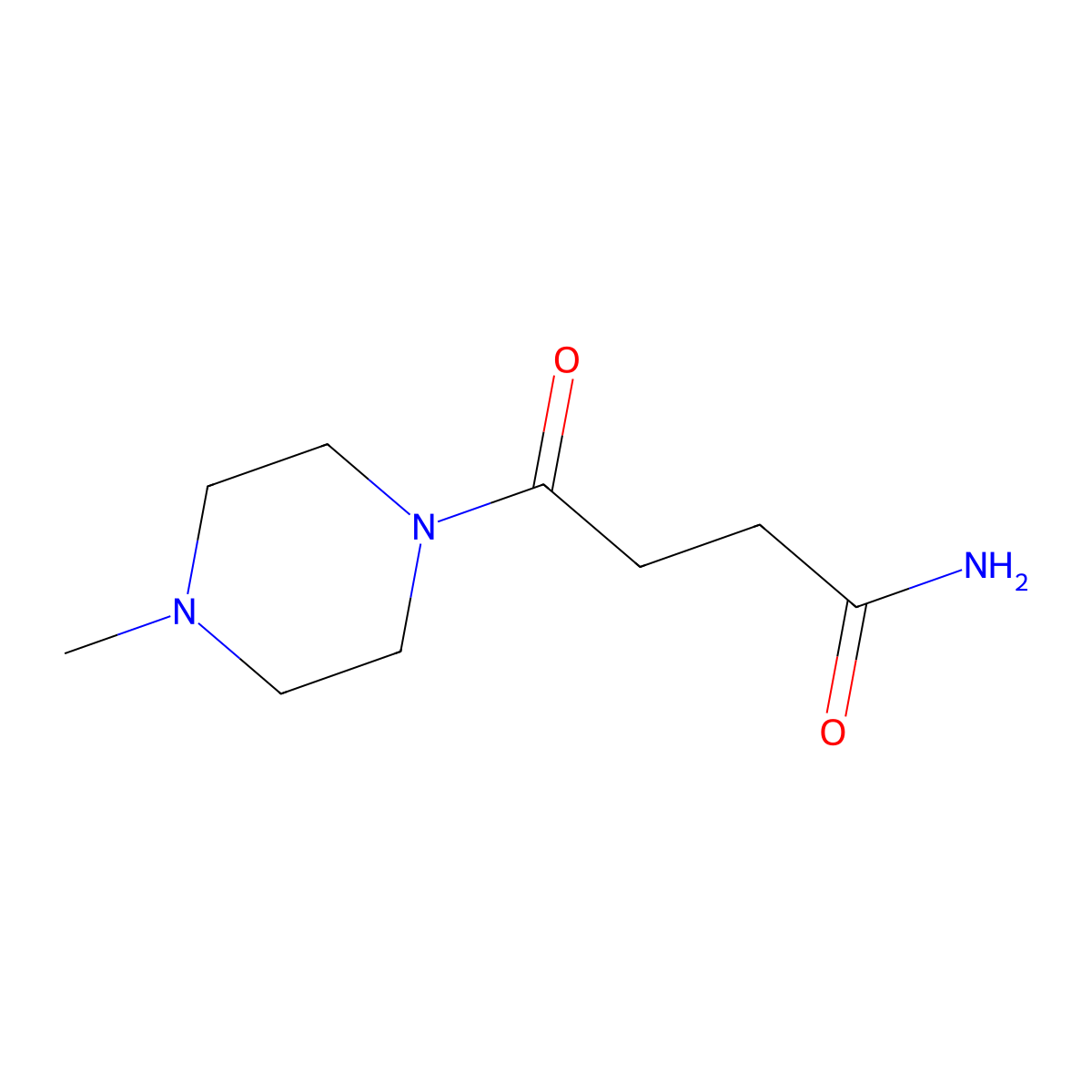 4-(4-Methylpiperazin-1-yl)-4-oxobutanamide molecular structure, CAS 1268083-70-0
