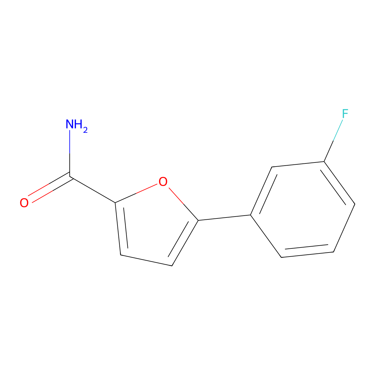 5-(3-Fluorophenyl)furan-2-carboxamide molecular structure, CAS 1268083-95-9