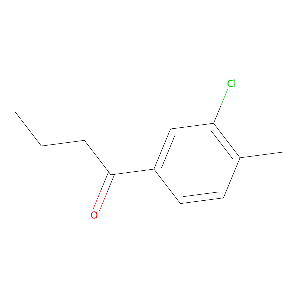 3'-Chloro-4'-methylbutyrophenone molecular structure, CAS 1268091-22-0