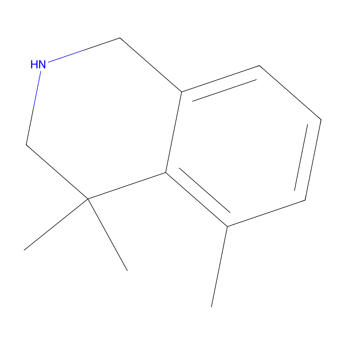 4,4,5-Trimethyl-1,2,3,4-tetrahydroisoquinoline molecular structure, CAS 1268092-10-9
