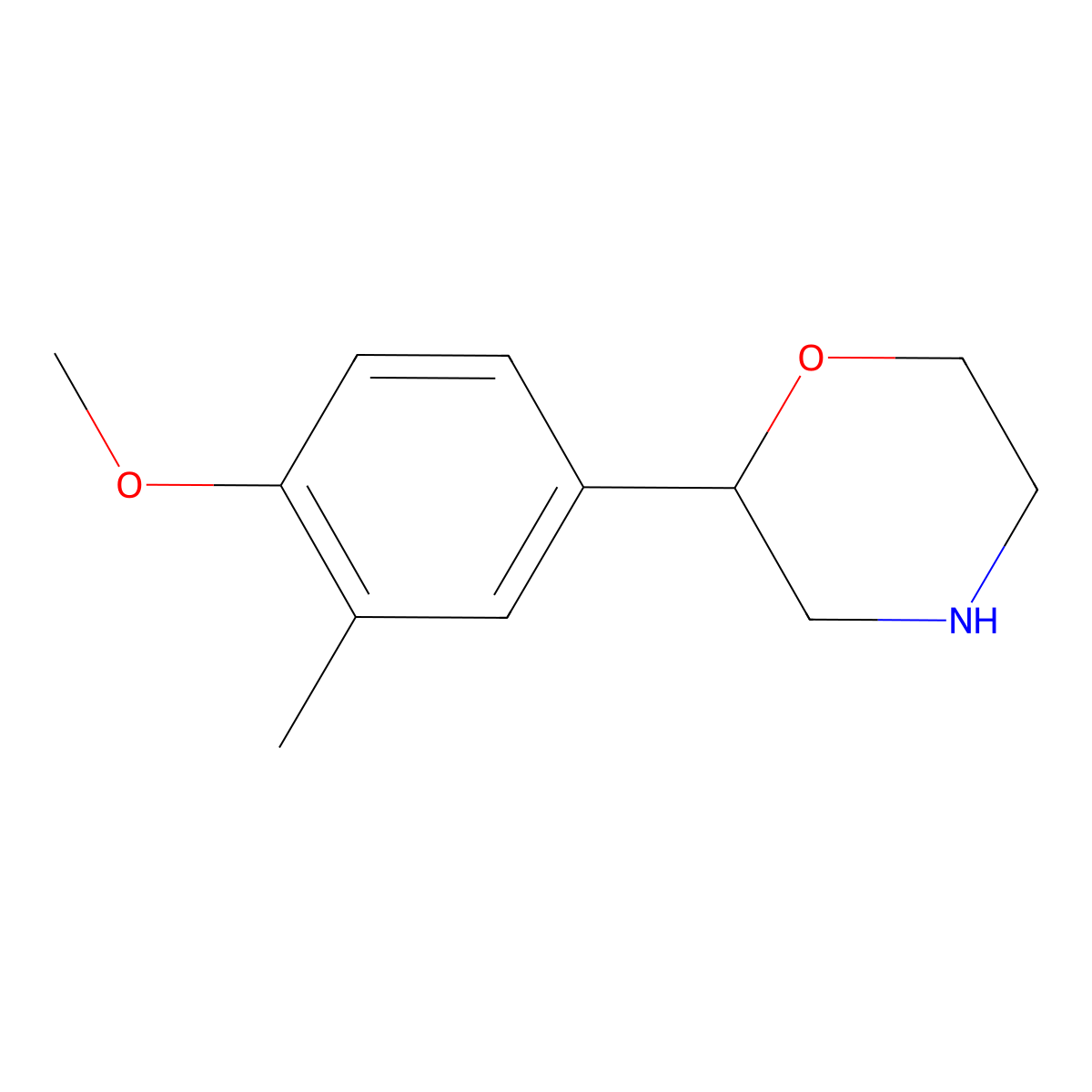 2-(4-Methoxy-3-methylphenyl)morpholine molecular structure, CAS 1268096-43-0