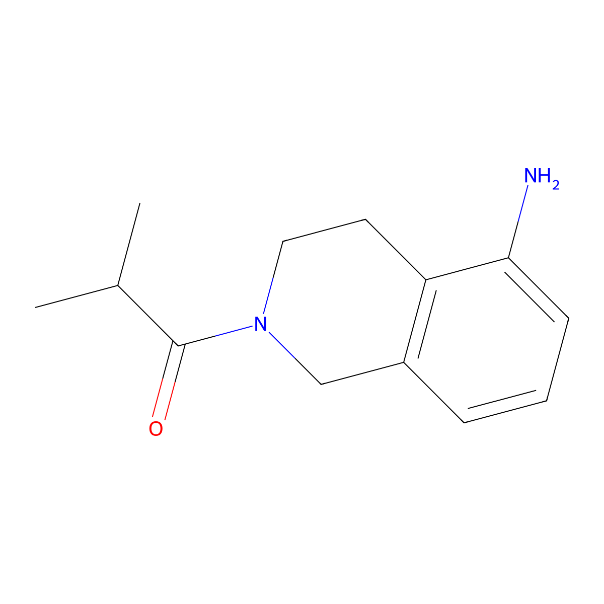 1-(5-Amino-3,4-dihydroisoquinolin-2(1h)-yl)-2-methylpropan-1-one molecular structure, CAS 1268099-03-1