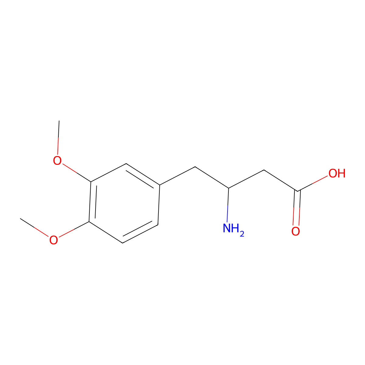 3-Amino-4-(3,4-dimethoxyphenyl)butyric Acid molecular structure, CAS 1268132-79-1