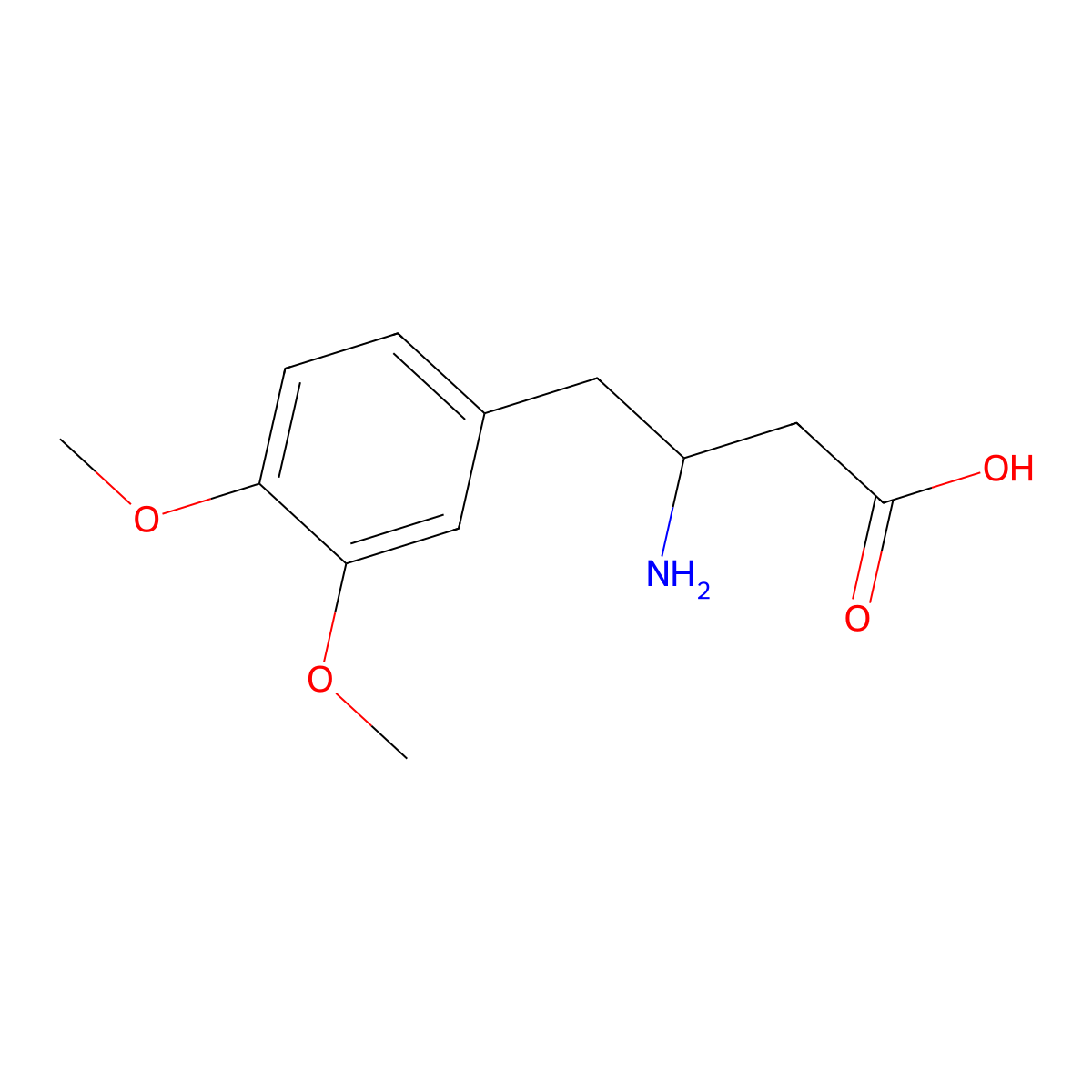 3-Amino-4-(3,4-dimethoxyphenyl)butyric Acid molecular structure, CAS 1268132-79-1