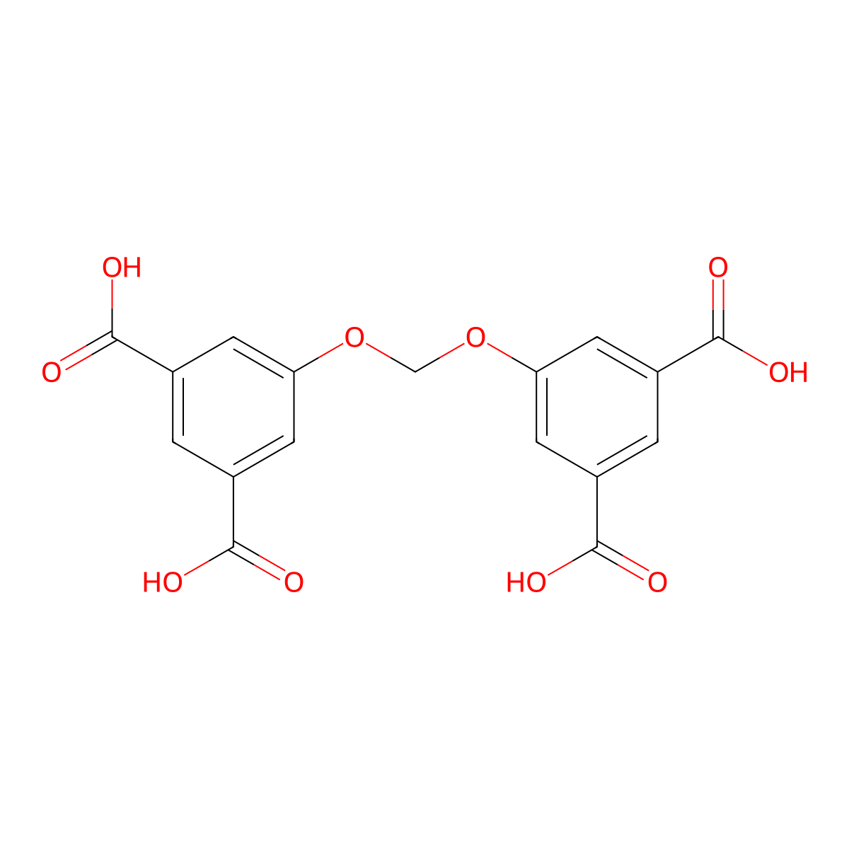 5,5'-Methylene-bis(oxy)diisophthalic acid molecular structure, CAS 1268133-46-5