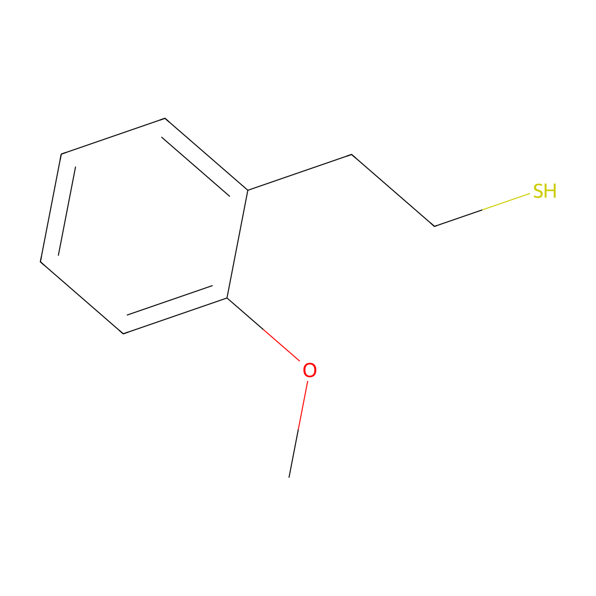 2-(2-Methoxyphenyl)ethanethiol molecular structure, CAS 1268133-82-9