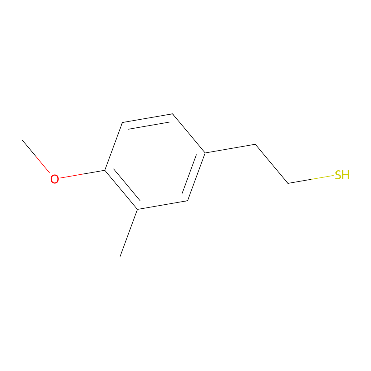 2-(4-Methoxy-3-methylphenyl)ethanethiol molecular structure, CAS 1268140-44-8
