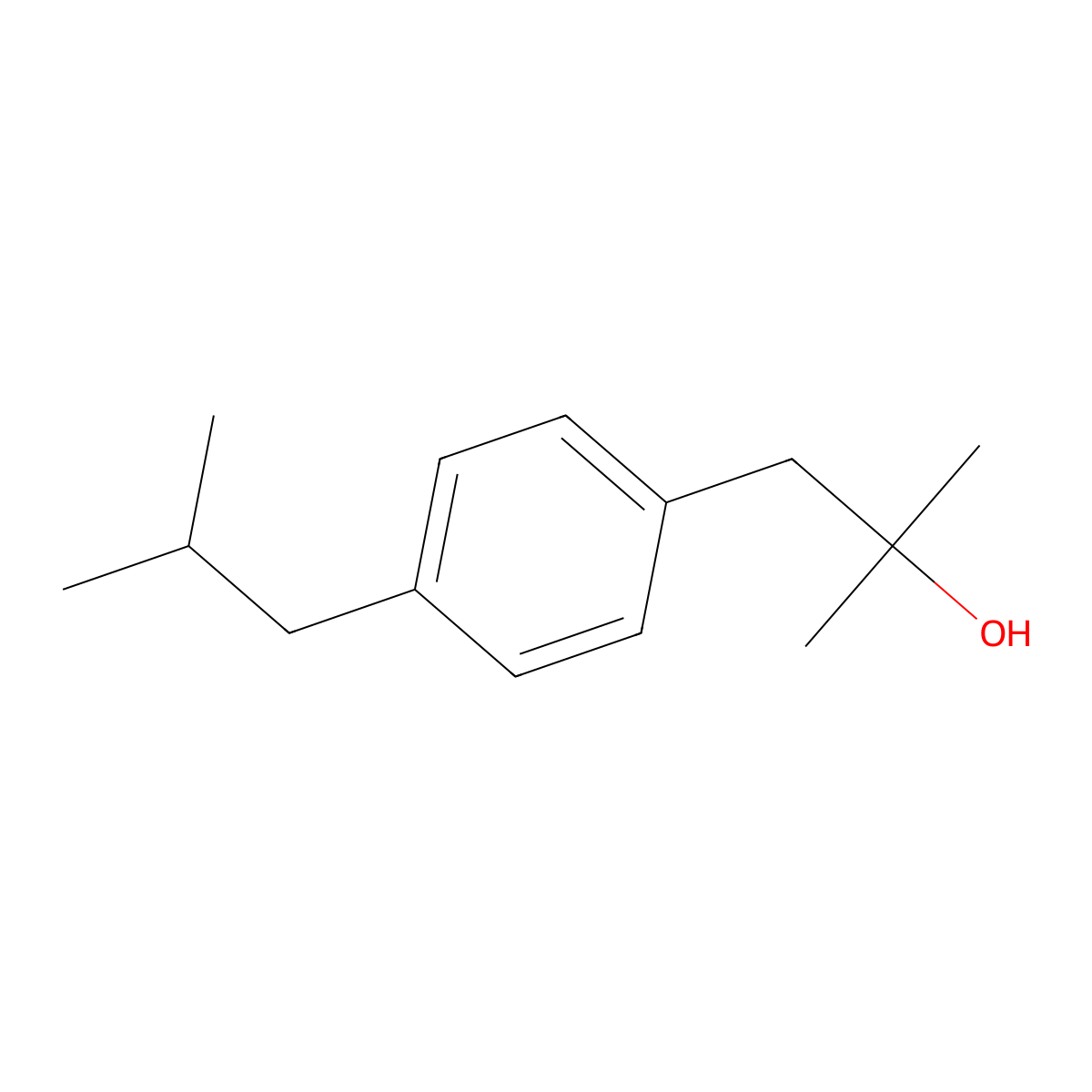 1-(4-iso-Butylphenyl)-2-methyl-2-propanol molecular structure, CAS 1268149-90-1
