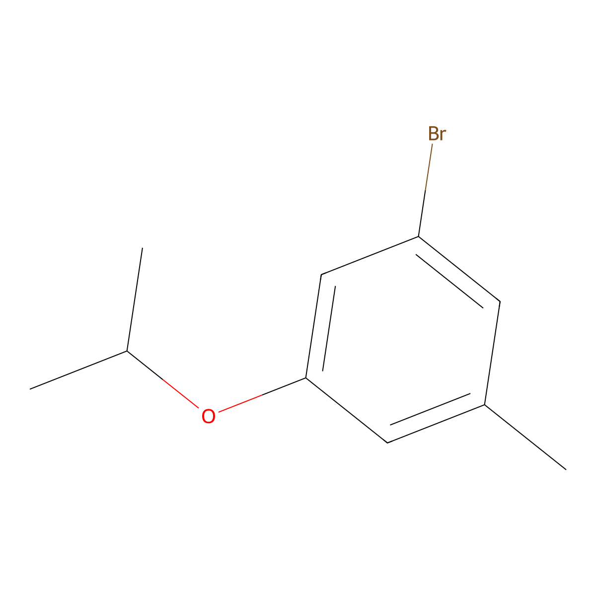 1-Bromo-3-isopropoxy-5-methylbenzene molecular structure, CAS 1268150-29-3