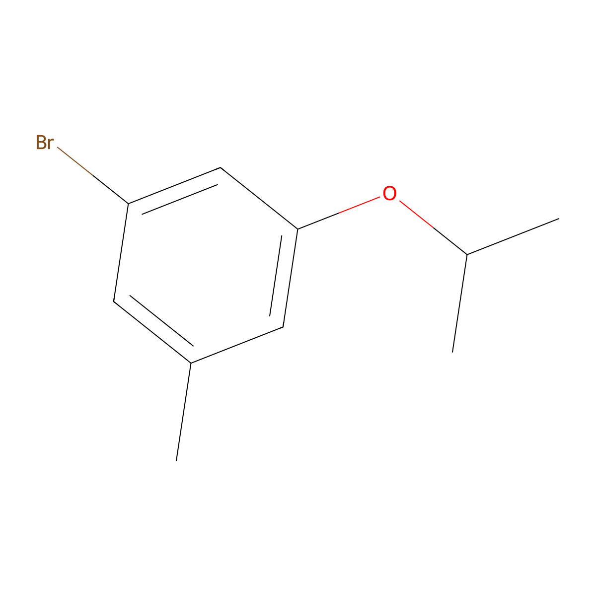 1-Bromo-3-isopropoxy-5-methylbenzene molecular structure, CAS 1268150-29-3