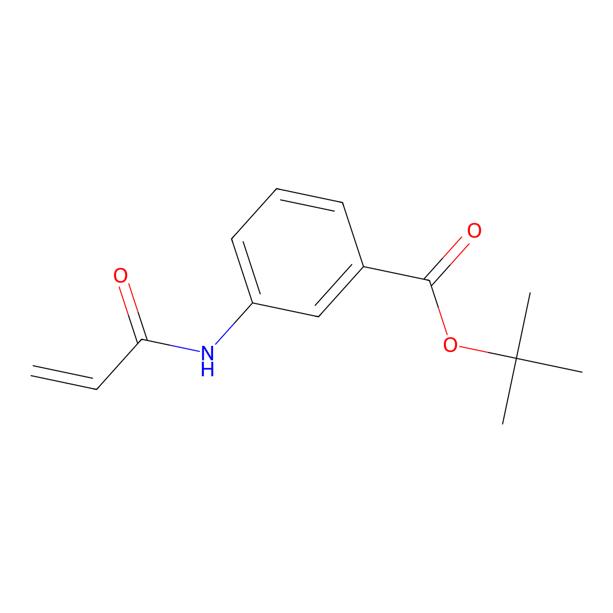 Tert-butyl 3-(prop-2-enamido)benzoate molecular structure, CAS 1268152-51-7