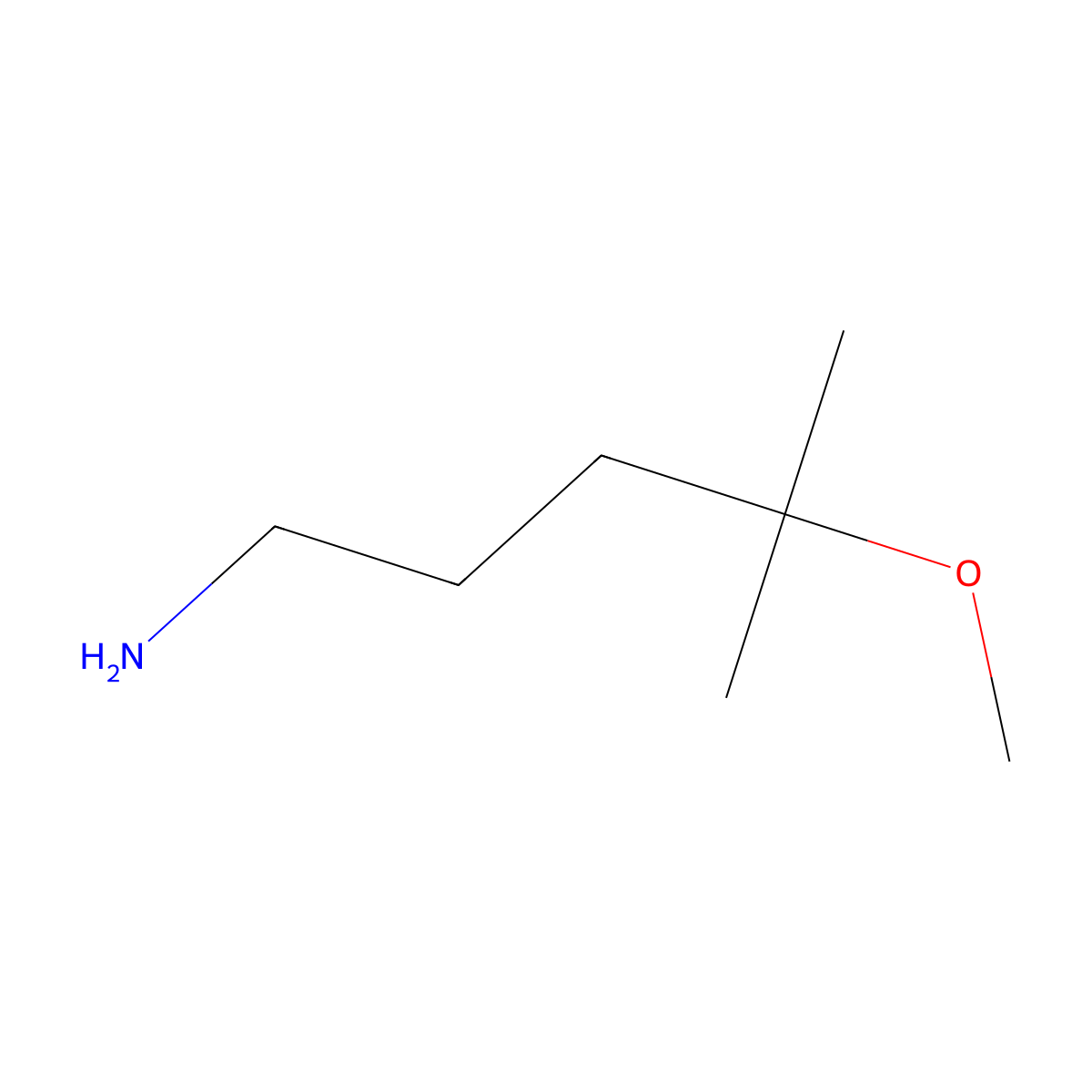 4-Methoxy-4-methylpentan-1-amine molecular structure, CAS 1268154-00-2