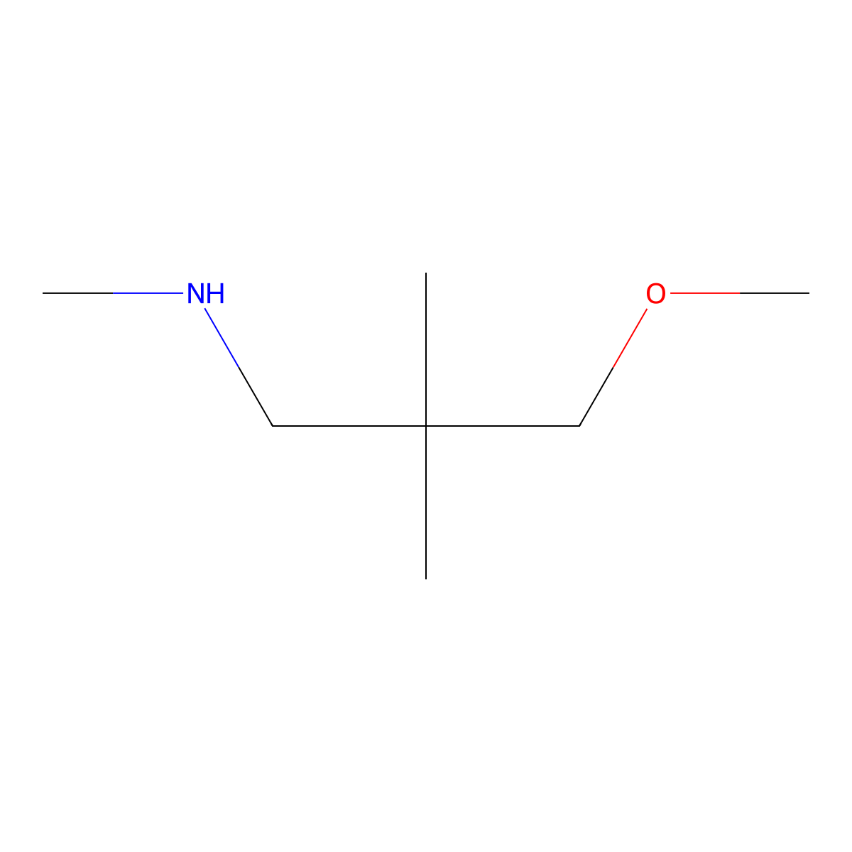 (3-Methoxy-2,2-dimethylpropyl)(methyl)amine molecular structure, CAS 1268154-01-3