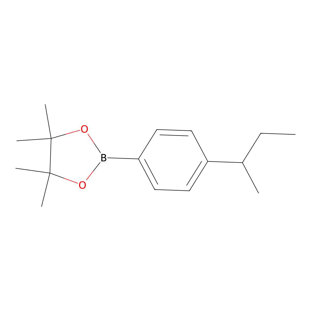 4-sec-Butylphenylboronic acid pinacol ester molecular structure, CAS 1268242-41-6