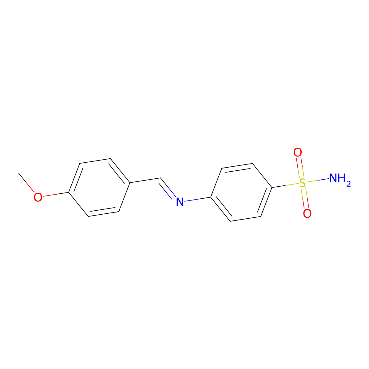 N-(4-Methoxybenzylidene)-4-sulfamoylaniline molecular structure, CAS 1268249-71-3