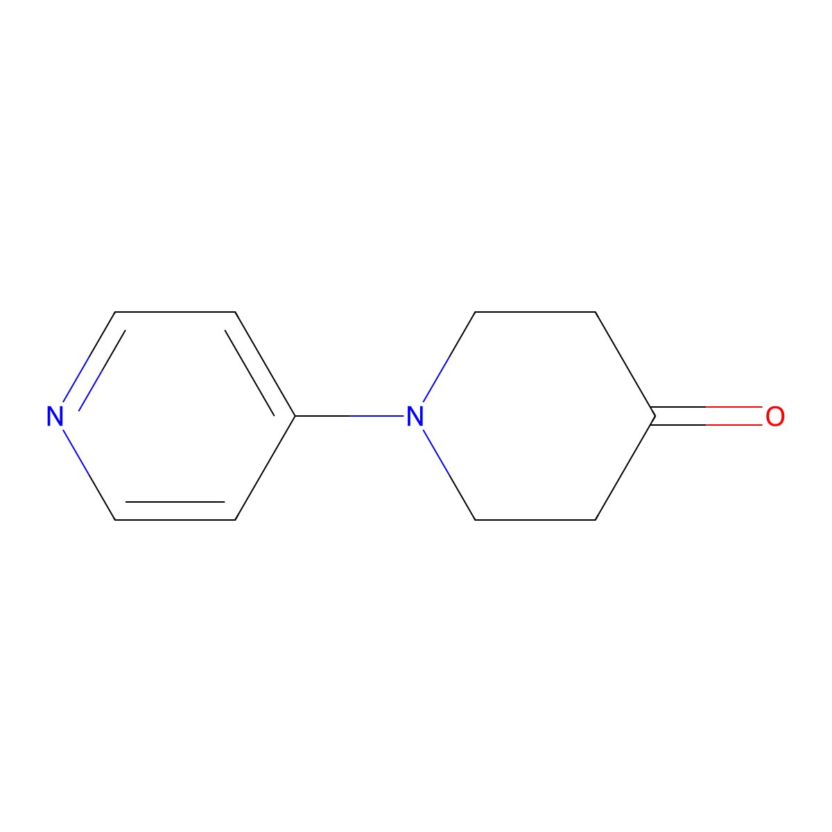 1-(Pyridin-4-yl)piperidin-4-one molecular structure, CAS 126832-81-3
