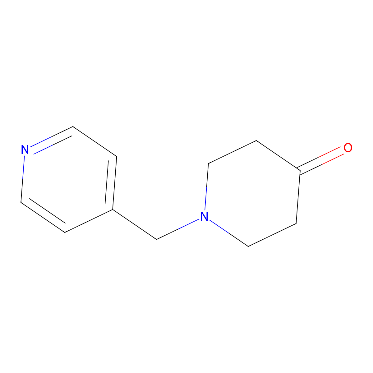 1-(Pyridin-4-ylmethyl)piperidin-4-one molecular structure, CAS 126832-82-4