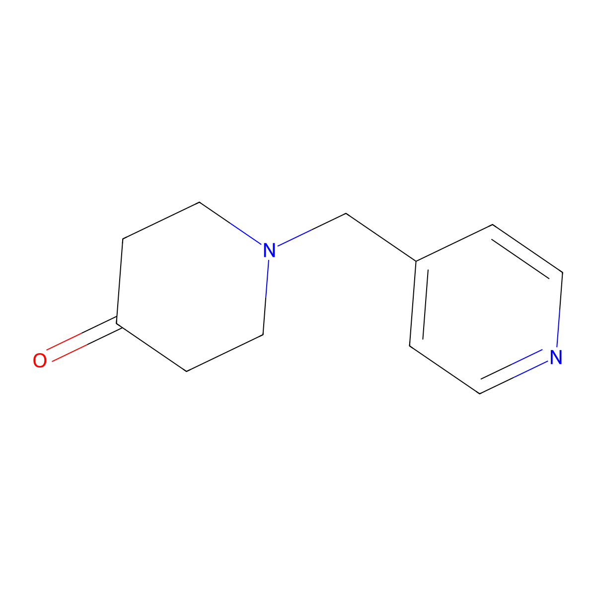 1-(Pyridin-4-ylmethyl)piperidin-4-one molecular structure, CAS 126832-82-4