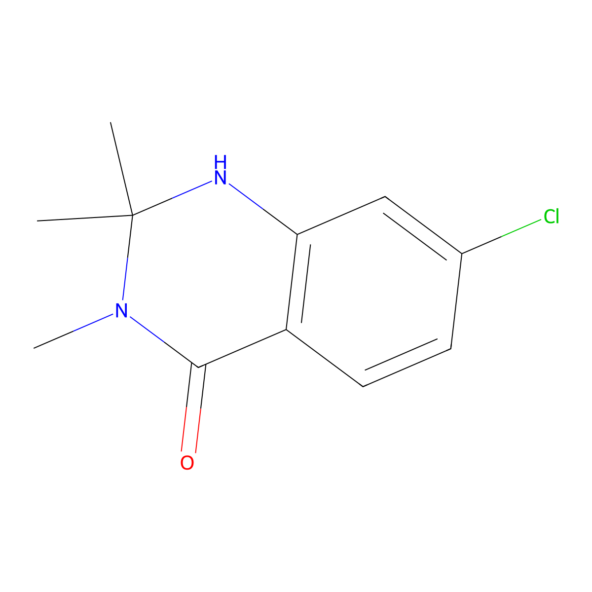 7-chloro-2,2,3-trimethyl-2,3-dihydroquinazolin-4(1H)-one molecular structure, CAS 1268332-43-9