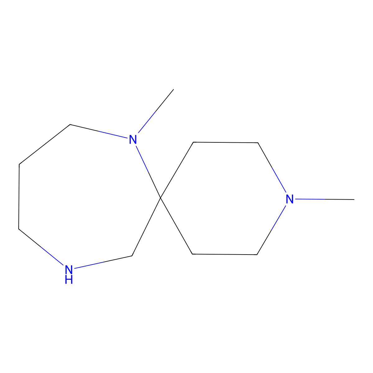 3,7-Dimethyl-3,7,11-triazaspiro[5.6]dodecane molecular structure, CAS 1268334-80-0