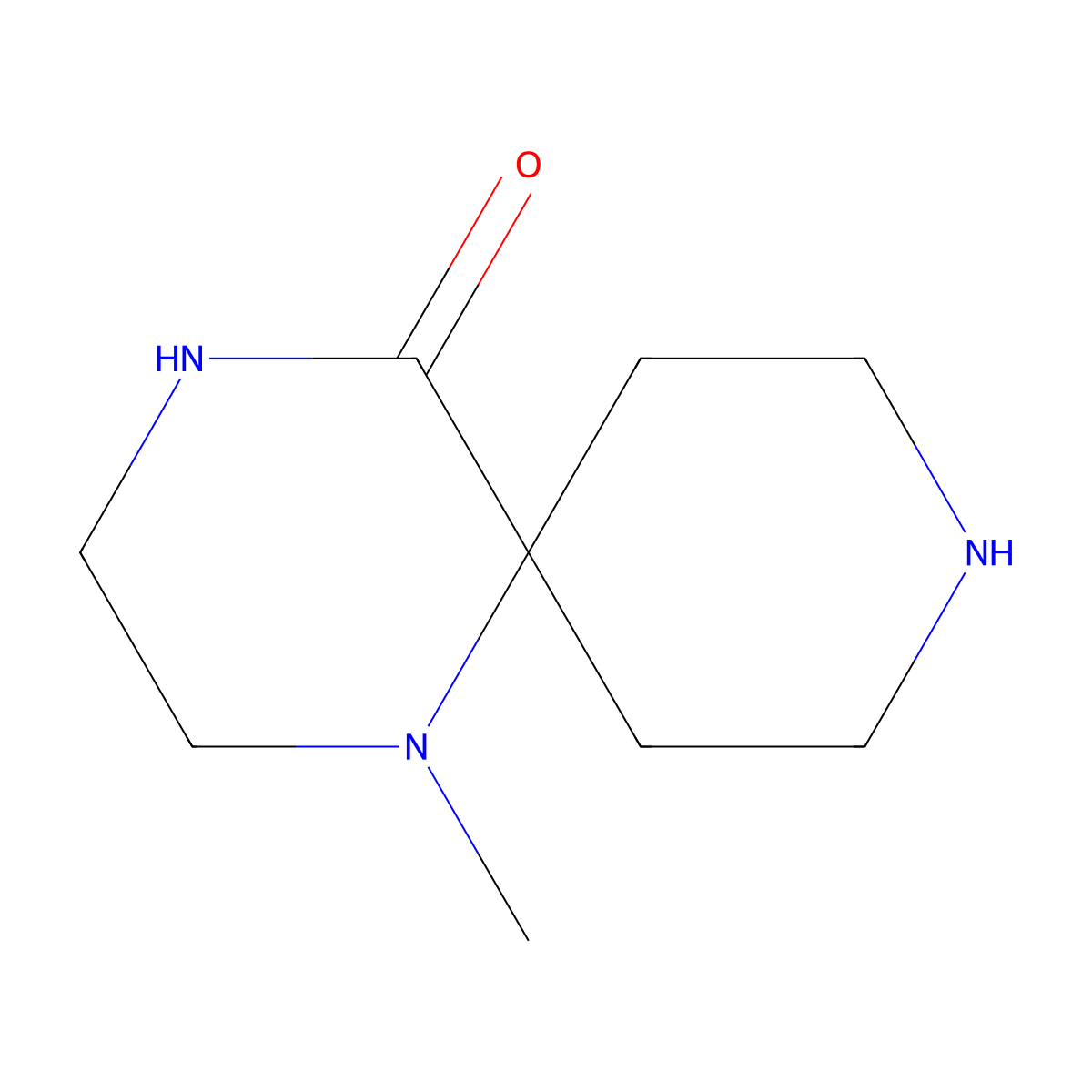 1-Methyl-1,4,9-triazaspiro[5.5]undecan-5-one molecular structure, CAS 1268334-95-7