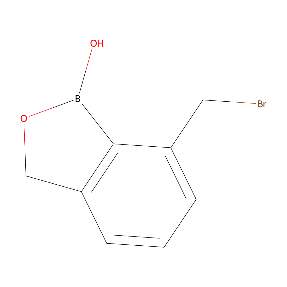 7-(Bromomethyl)benzo[c][1,2]oxaborol-1(3h)-ol molecular structure, CAS 1268335-52-9