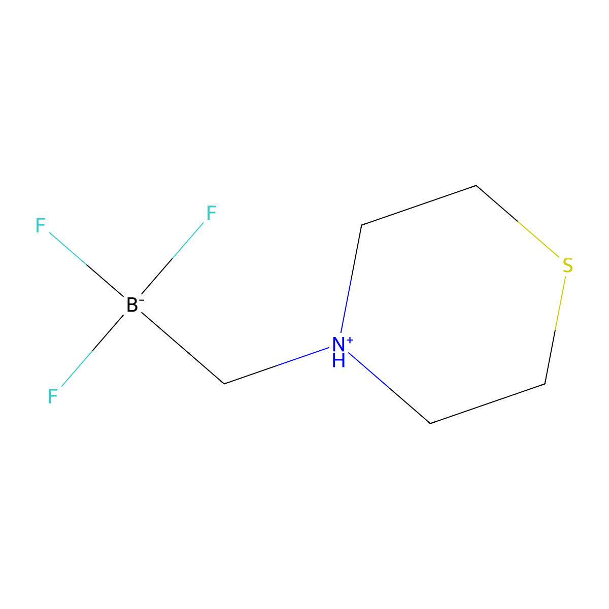 (Thiomorpholinium-4-ylmethyl)trifluoroborate molecular structure, CAS 1268340-95-9