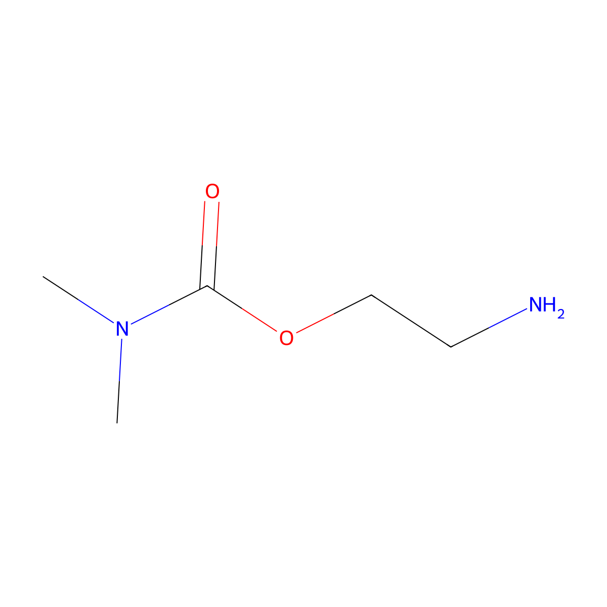 2-aminoethyl N,N-dimethylcarbamate molecular structure, CAS 1268359-38-1