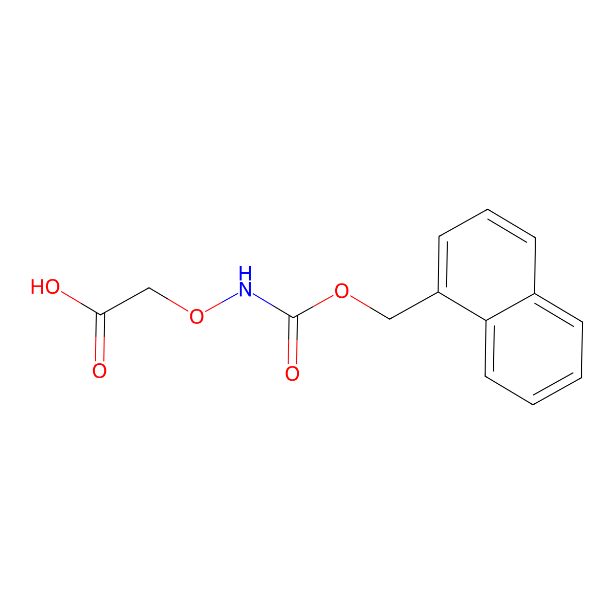 2-((((Naphthalen-1-ylmethoxy)carbonyl)amino)oxy)acetic acid molecular structure, CAS 1268451-76-8