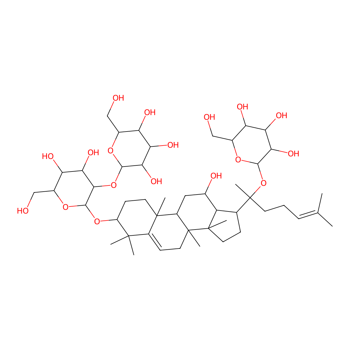 5,6-Dehydrogensenoside Rd molecular structure, CAS 1268459-68-2