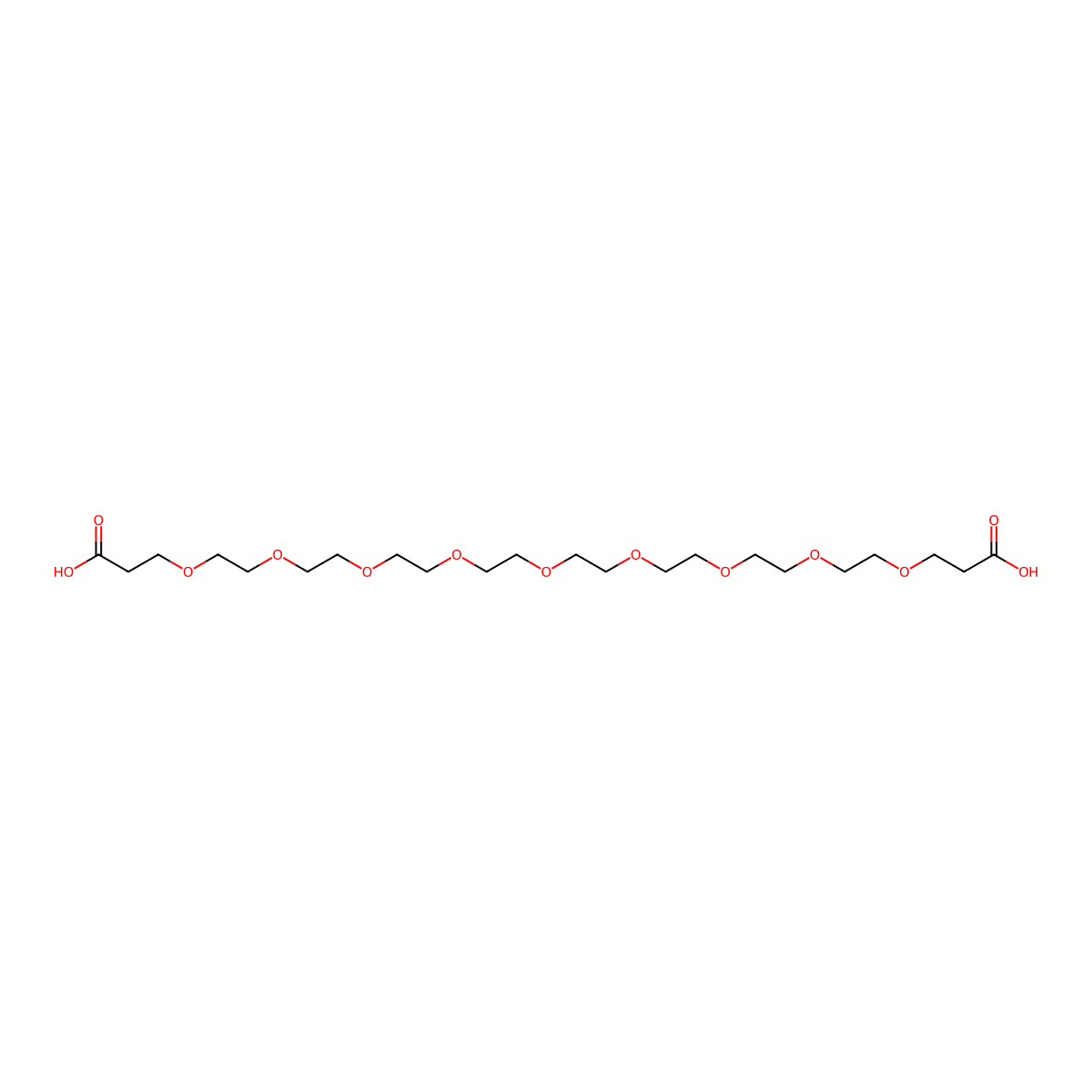 Bis-PEG9-acid molecular structure, CAS 1268488-70-5