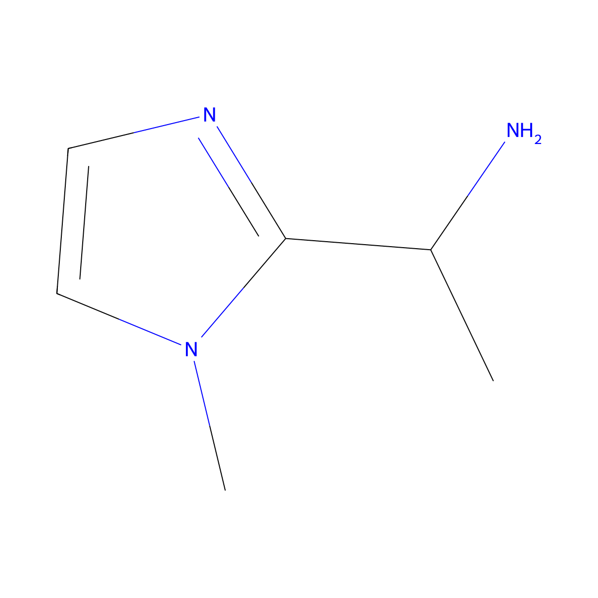 (R)-1-(1-Methyl-1H-iMidazol-2-yl)ethanaMine molecular structure, CAS 1268492-89-2