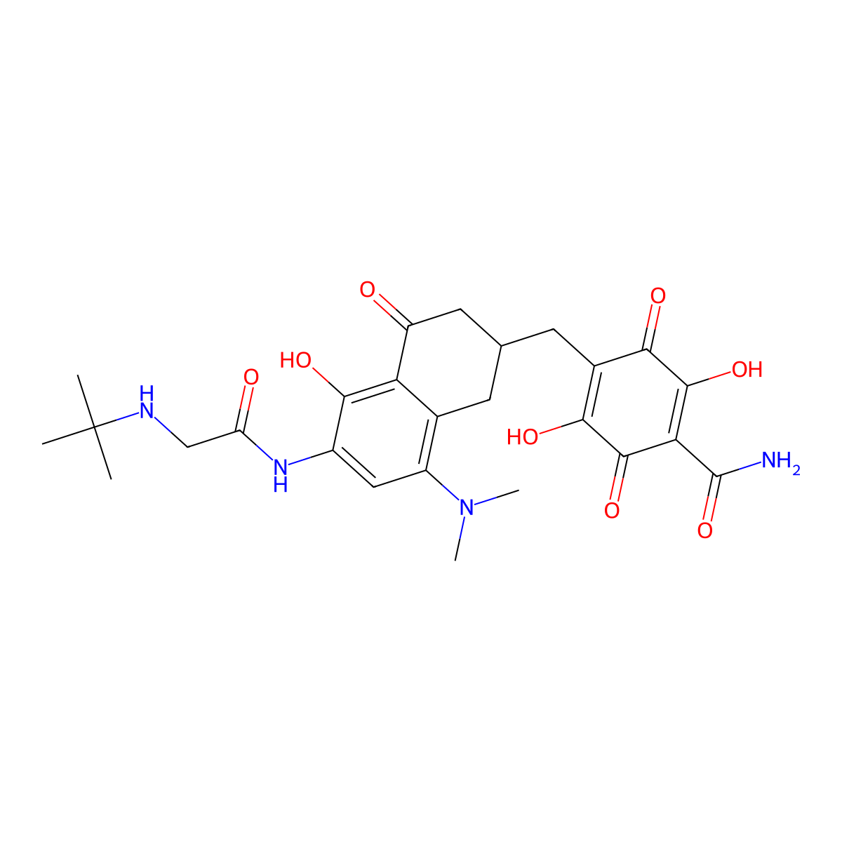 Tigecycline (open C-ring D-ring) Quinone molecular structure, CAS 1268494-46-7