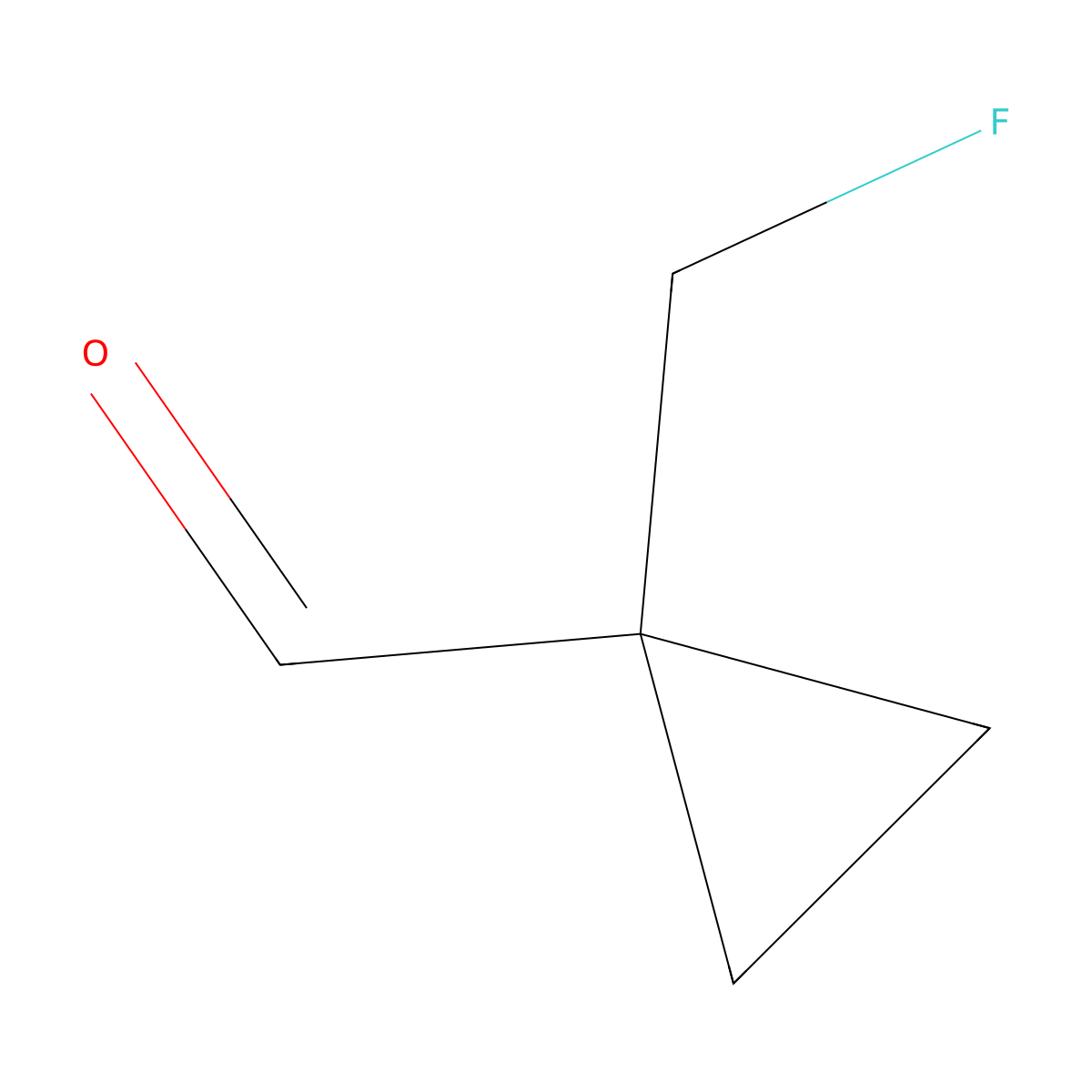 1-(Fluoromethyl)cyclopropane-1-carbaldehyde molecular structure, CAS 1268519-96-5
