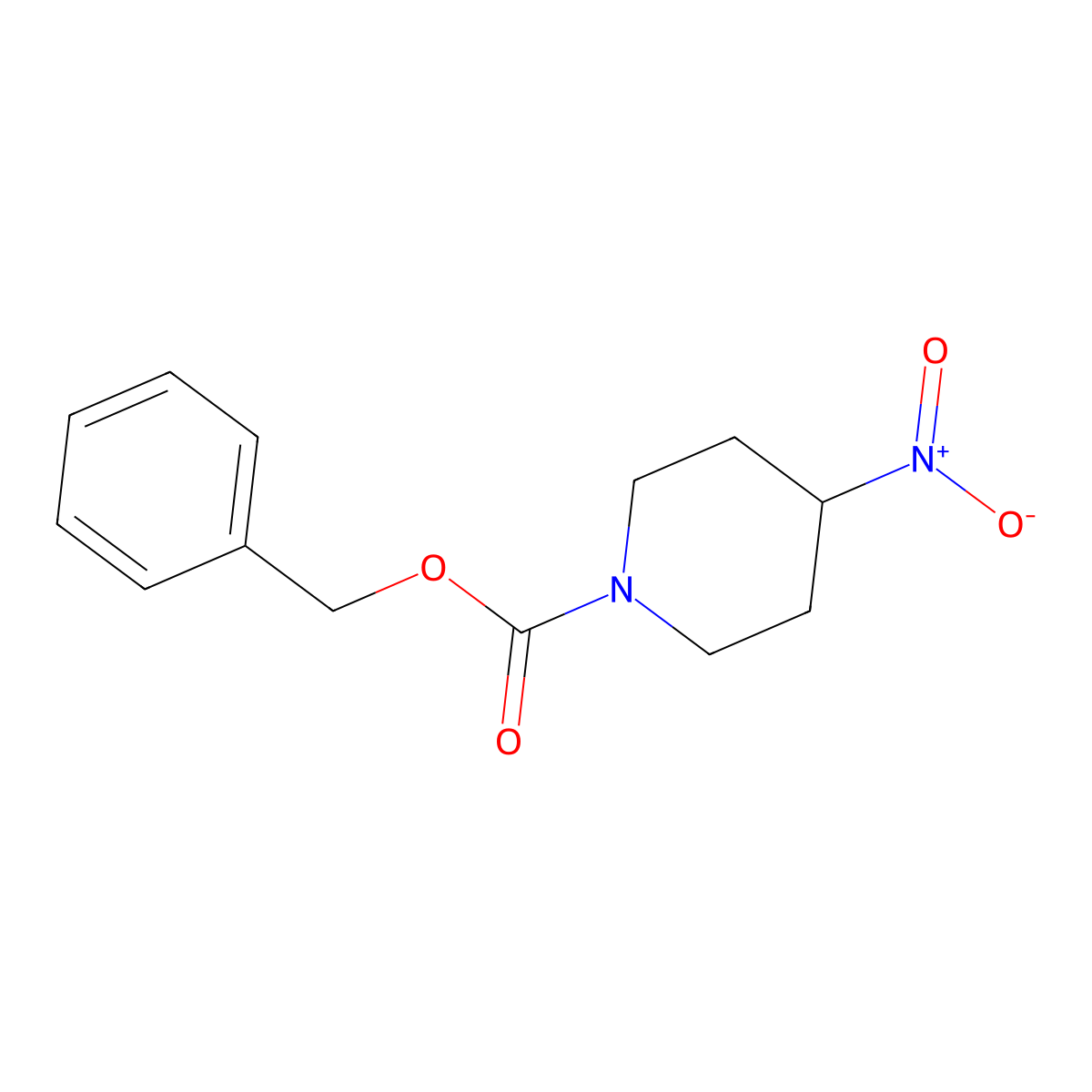 Benzyl 4-nitropiperidine-1-carboxylate molecular structure, CAS 1268520-00-8