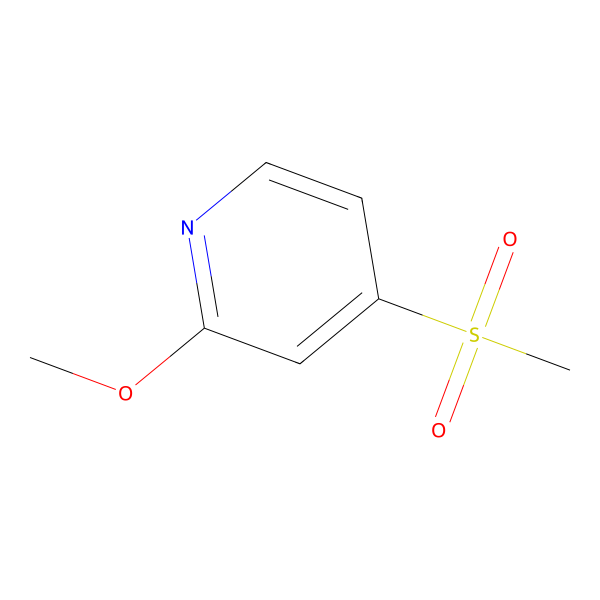2-Methoxy-4-(methylsulfonyl)pyridine molecular structure, CAS 1268520-81-5